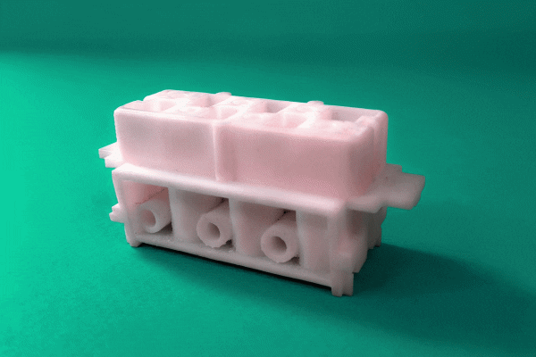نمونه قطعه صنعتی چاپ شده با پرینتر سه بعدی
